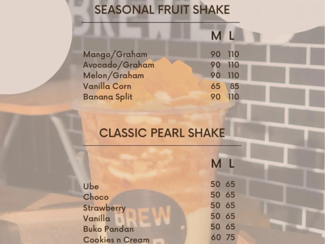 brew lab menu